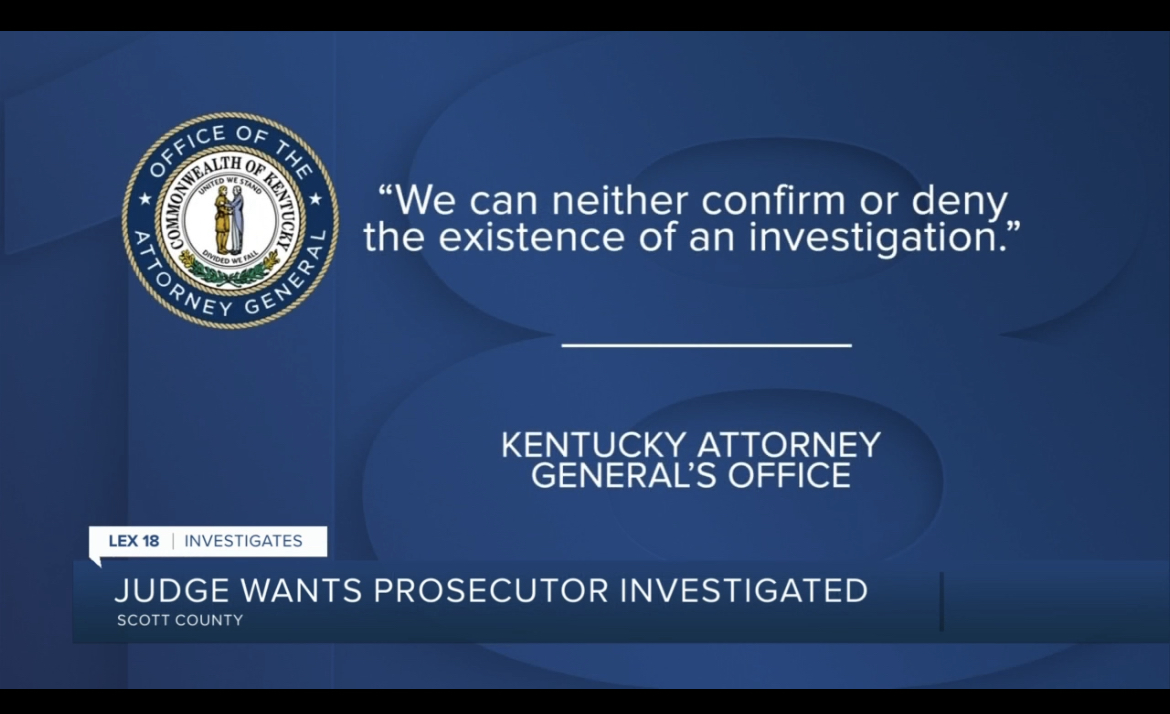 The Attorney General’s official response to requests for confirmation that an investigation is underway.