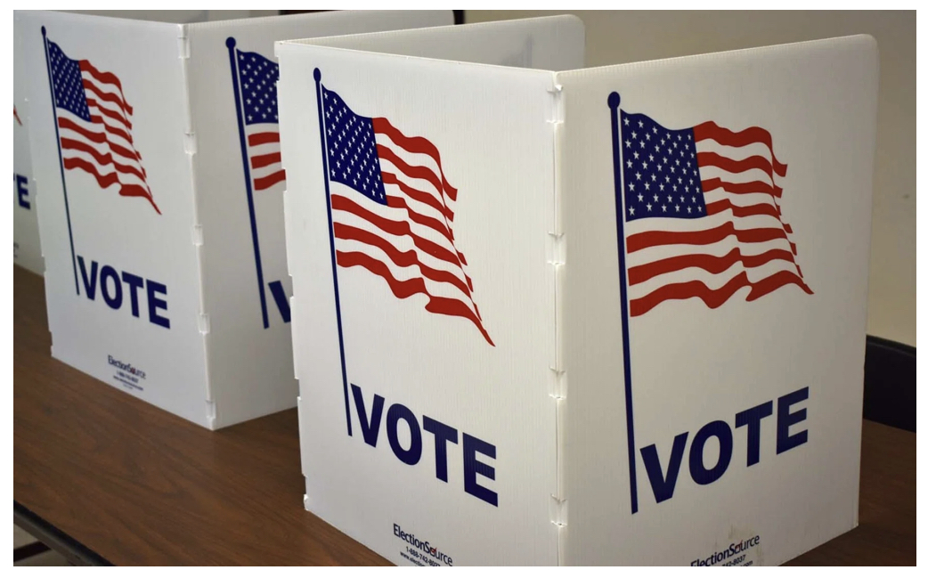 Photo of voting booths 