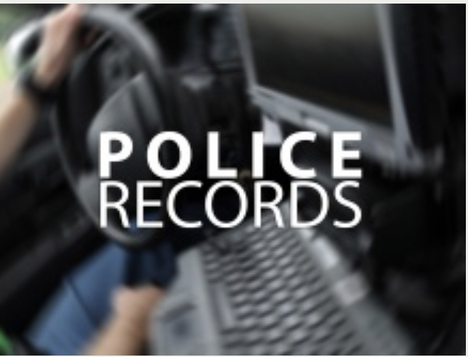 Photo of police car with “Police Records” caption