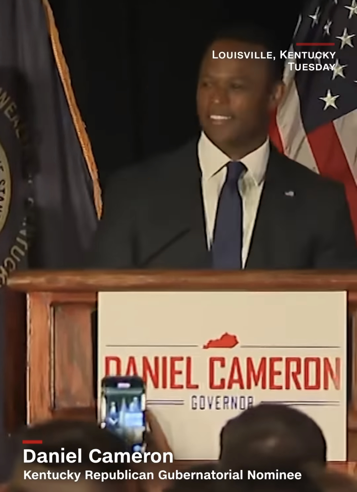 Daniel Cameron accepts gubernatorial nomination 