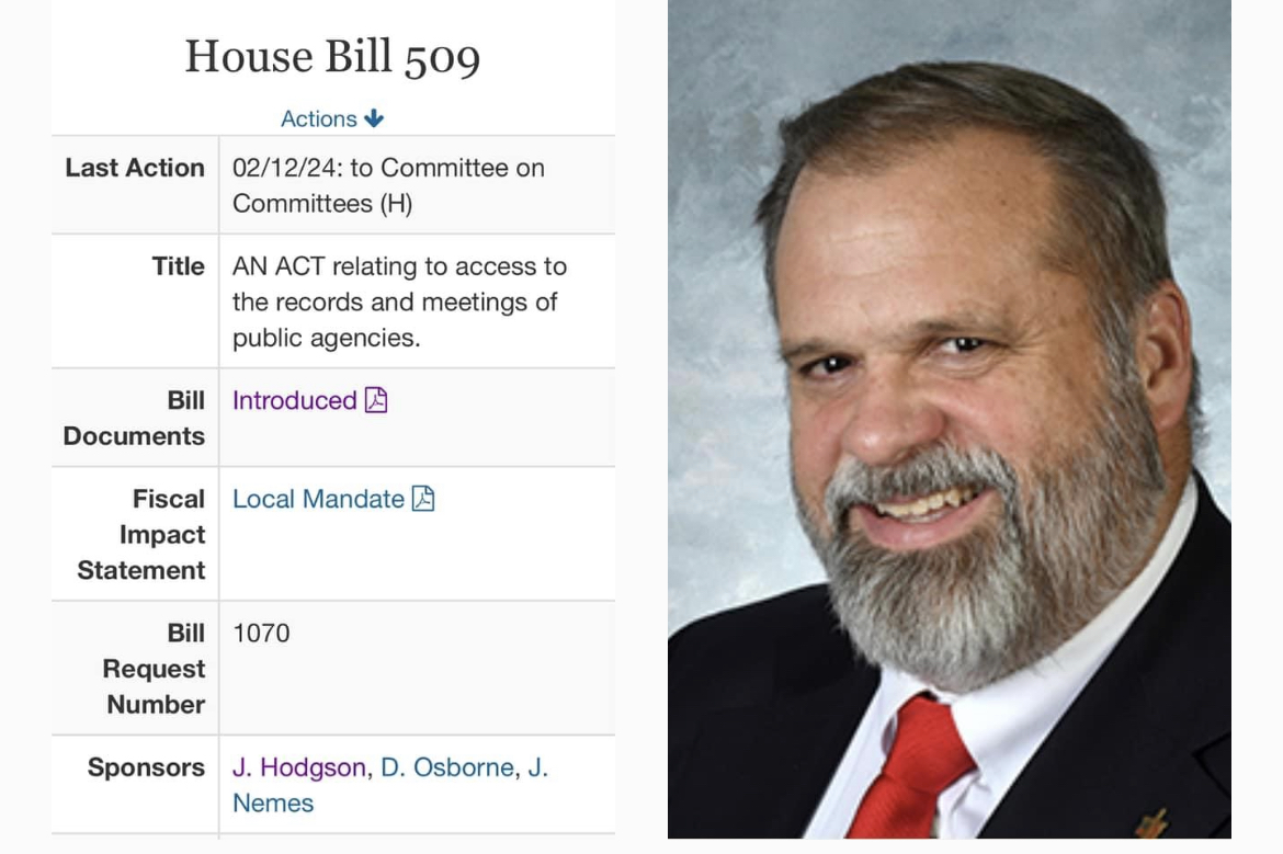 HB 509 and ep.John Hodgson