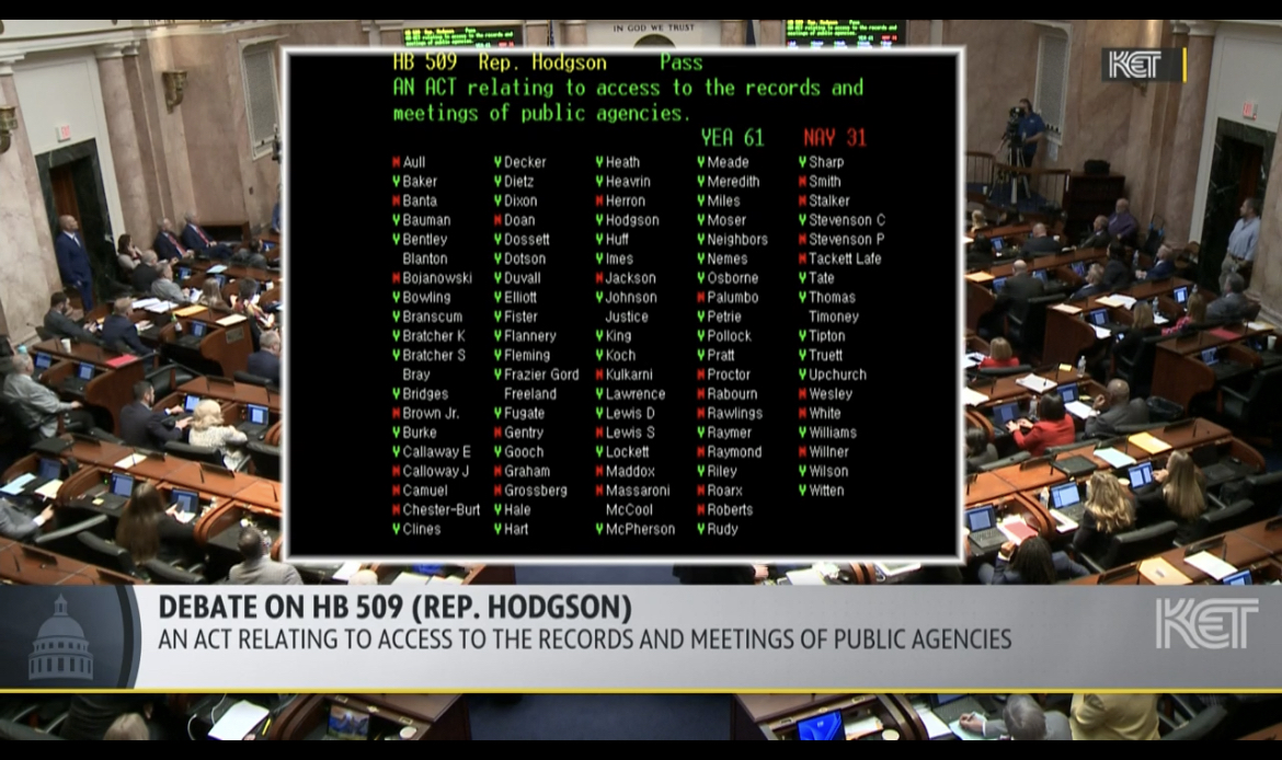 House vote on HB 509