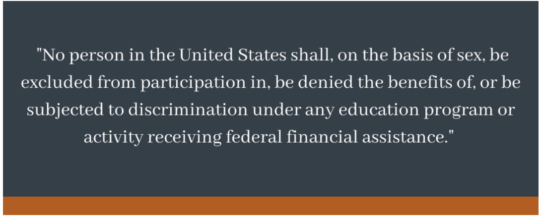 Title lX mandate