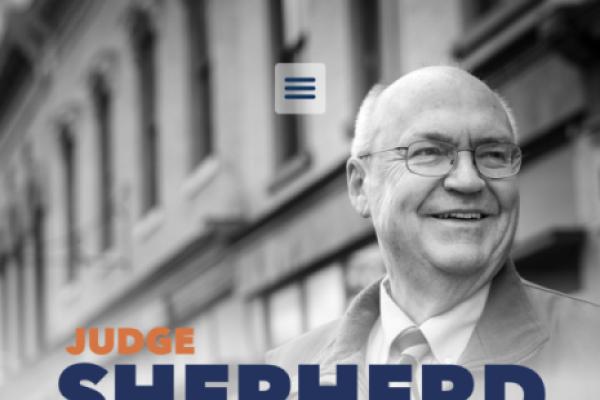 Photo of Jusge Phillip Shepherd from his campaign website