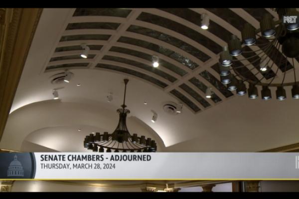 Senate chambers after adjournment 